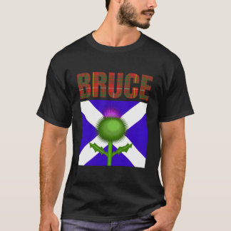 Klan Bruce Tartan Scottish Family Namn Scotland Pr T Shirt