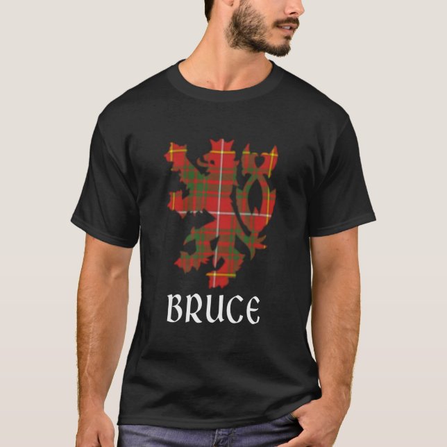 Klan Bruce Tartan Scottish Family Namn Scotland Pr T Shirt (Framsida)