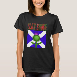 Klan Bruce Tartan Scottish Family Namn Scotland Pr T Shirt