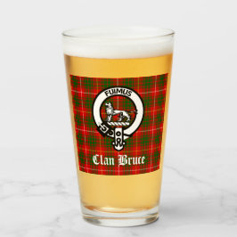 Klan Bruce Vapensköld Badge & Tartan Glaskopp