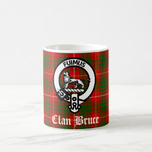 Klan Bruce Vapensköld Badge & Tartan  Kaffemugg