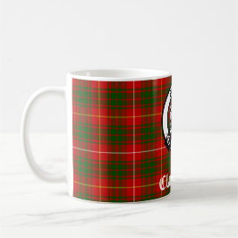 Klan Bruce Vapensköld Badge & Tartan Kaffemugg