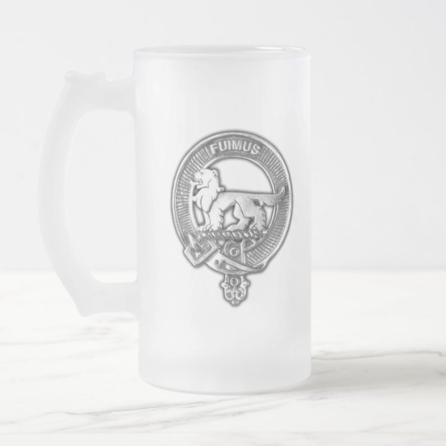 Klan Bruce Vapensköld Frostat Ölglas (Vänster)