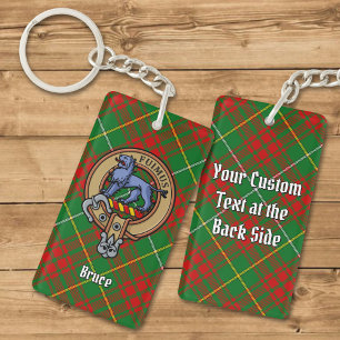 Klan Bruce Vapensköld över Hunting Tartan