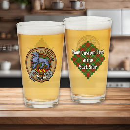 Klan Bruce Vapensköld över Hunting Tartan Glaskopp