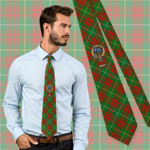 Klan Bruce Vapensköld över Hunting Tartan Slips
