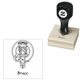 Klan Bruce Vapensköld Rubber Frimärke Stämpel