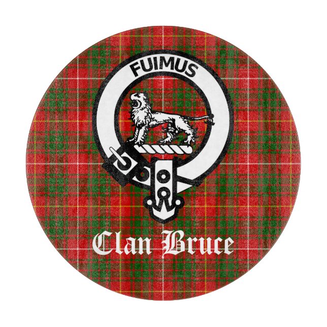 Klan Bruce Vapensköld Tartan Anpassningsbar (Framsidan)