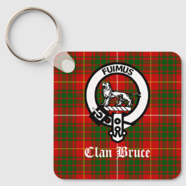 Klan Bruce Vapensköld Tartan Anpassningsbar Nyckelring