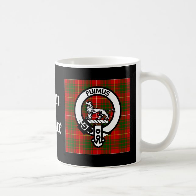 Klan Bruce Vapensköld Tartan Kaffemugg (Höger)