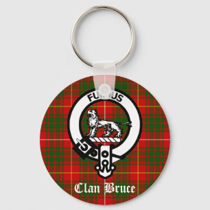 Klan Bruce Vapensköld Tartan Nyckelring