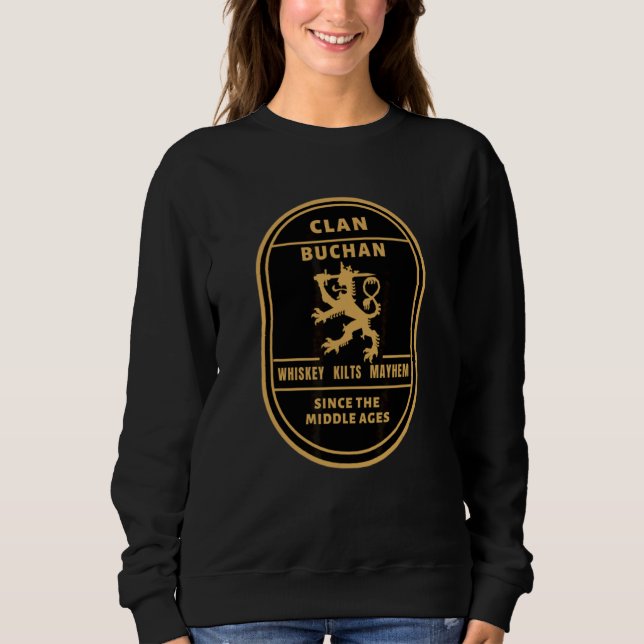 klan Buchan skotskt ursprung högländska lekar T Shirt (Framsida)