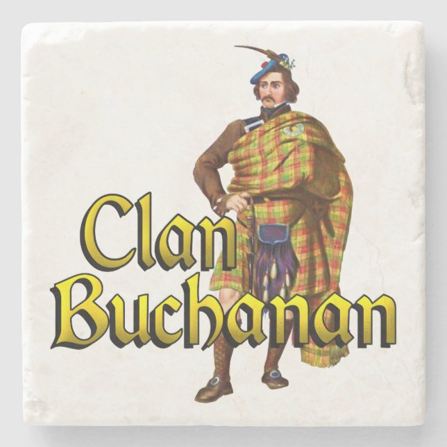 Klan Buchanan Old Scottish Tavern Underlägg Sten (Framsidan)