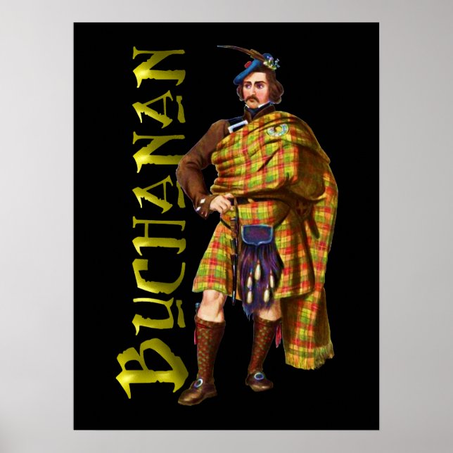 Klan Buchanan Scottish Highland Dream Poster (Framsidan)