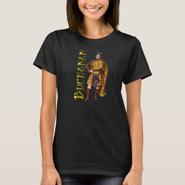 Klan Buchanan Scottish Highland Dreams T Shirt (Framsida)