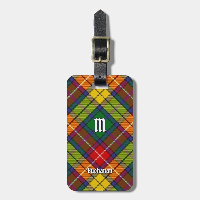 Klan Buchanan Tartan Bagagebricka (Vertikal Framsida)