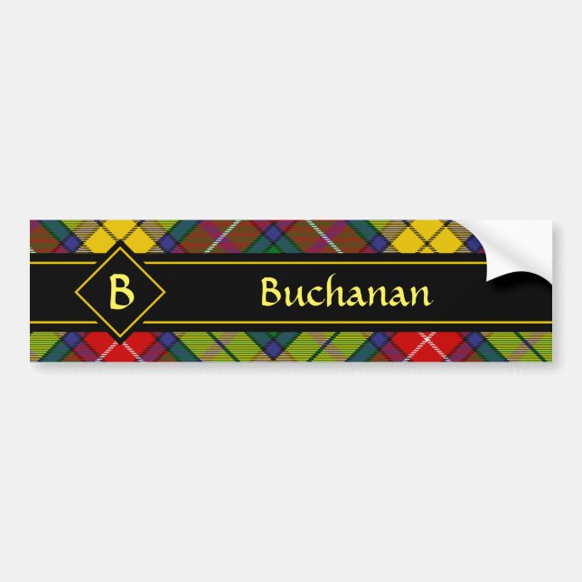 Klan Buchanan Tartan Bildekal (Framsidan)