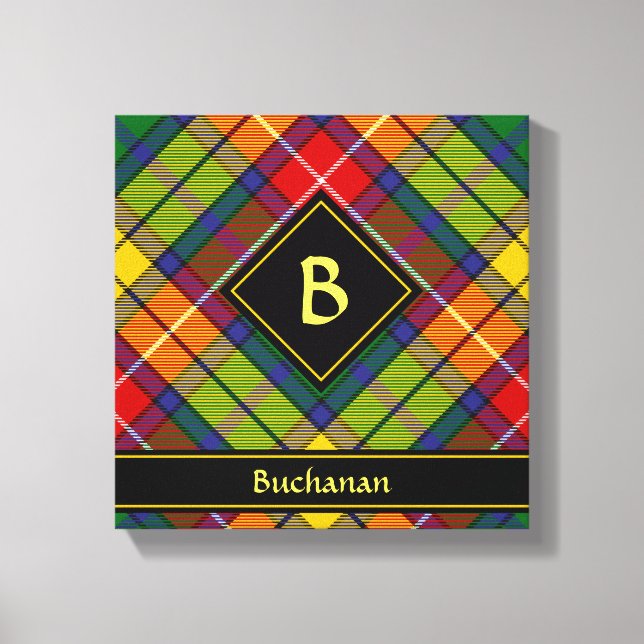 Klan Buchanan Tartan Canvastryck (Framsida)