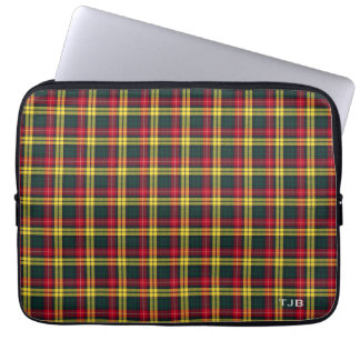 Klan Buchanan Tartan Colorful Play Monogram Laptop Sleeve