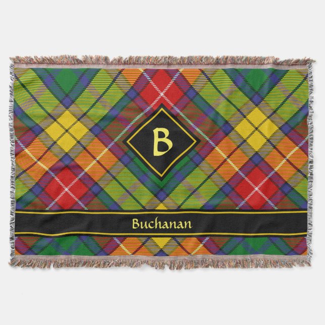 Klan Buchanan Tartan Filt (Framsidan)