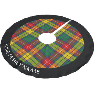 Klan Buchanan Tartan Julgransmatta Borstad Polyester