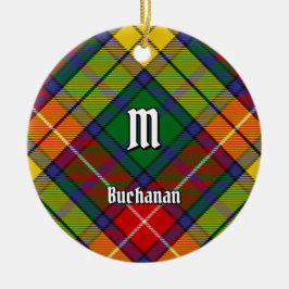 Klan Buchanan Tartan Julgransprydnad Keramik