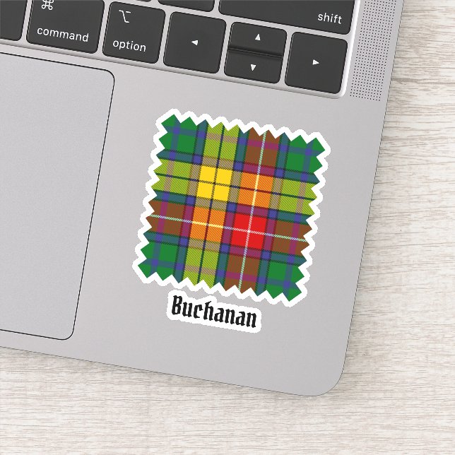 Klan Buchanan Tartan Klistermärken (Detalj)