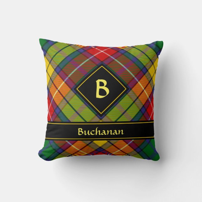 Klan Buchanan Tartan Kudde (Framsida)