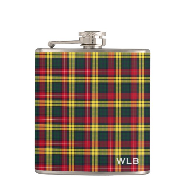 Klan Buchanan Tartan Monogram Fickplunta (Framsidan)