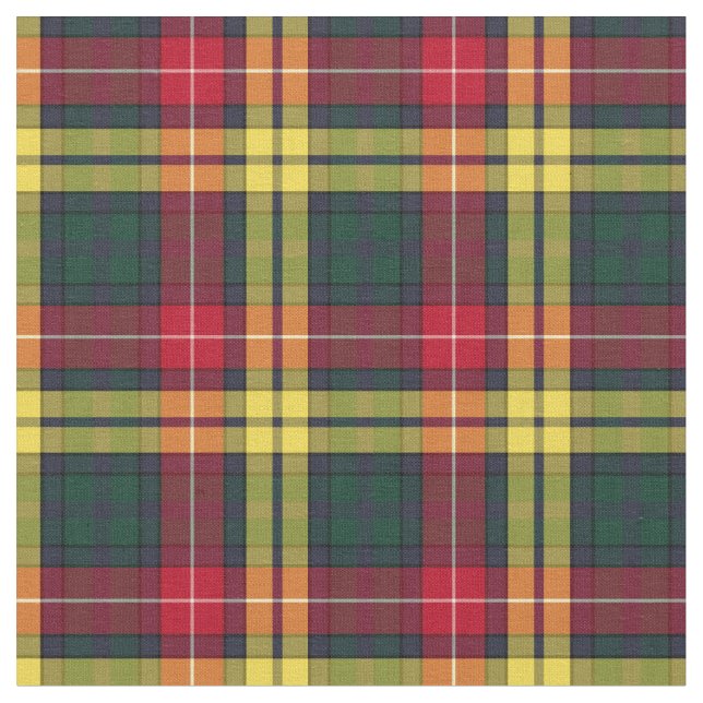 Klan Buchanan Tartan Tyg (Närbild)