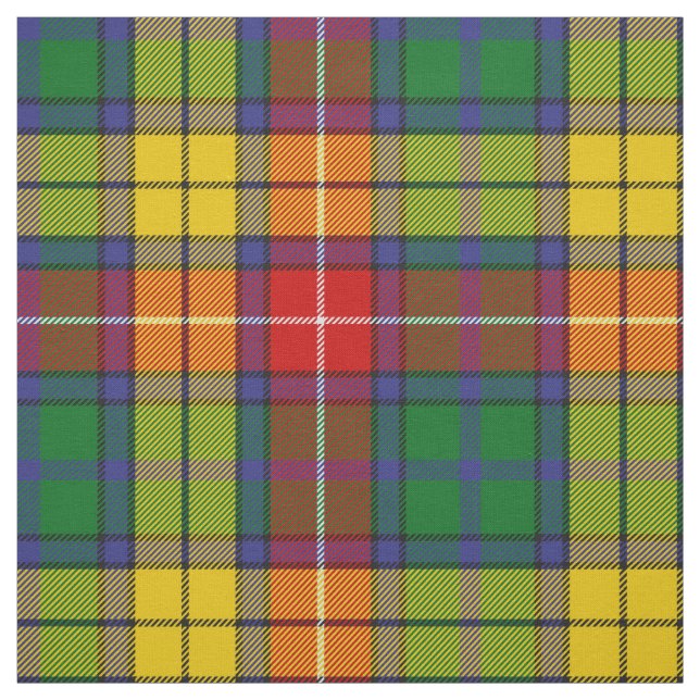 Klan Buchanan Tartan Tyg (Provkarta)