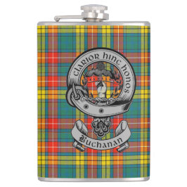 Klan Buchanan Tartan & Vapensköld Fickplunta