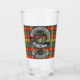 Klan Buchanan Vapensköld Badge & Tartan Glaskopp