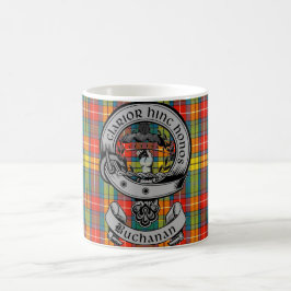 Klan Buchanan Vapensköld Badge & Tartan Kaffemugg