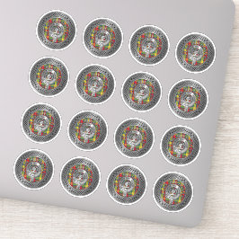 Klan Buchanan Vapensköld & Tartan Knot Klistermärken