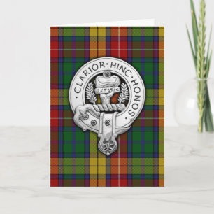 Klan Buchanan Vapensköld & Tartan Kort
