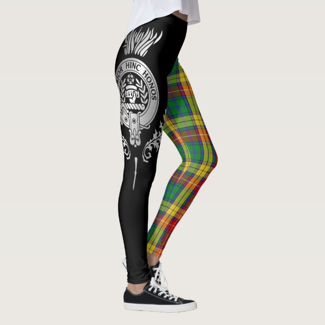 Klan Buchanan Vapensköld & Tartan Leggings (Höger)