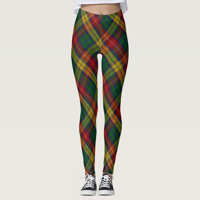 Klan Buchanan Vapensköld & Tartan Leggings (Framsida)