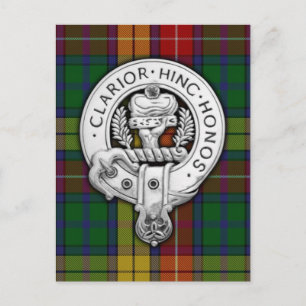 Klan Buchanan Vapensköld & Tartan Vykort