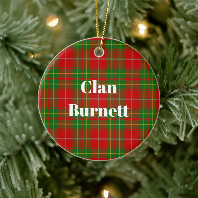Klan Burnett Ancient Tartan Julgransprydnad Keramik (Träd)