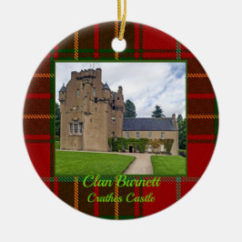 Klan Burnett Crathes Castle & Tartan Julafton Phot Julgransprydnad Keramik