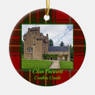 Klan Burnett Crathes Castle & Tartan Julafton Phot Julgransprydnad Keramik