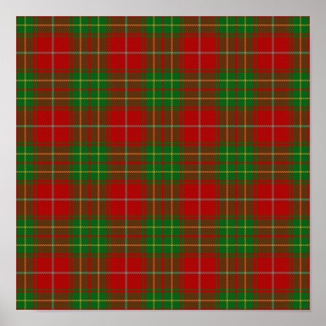Klan Burnett Tartan - Digital Download Poster (Framsidan)
