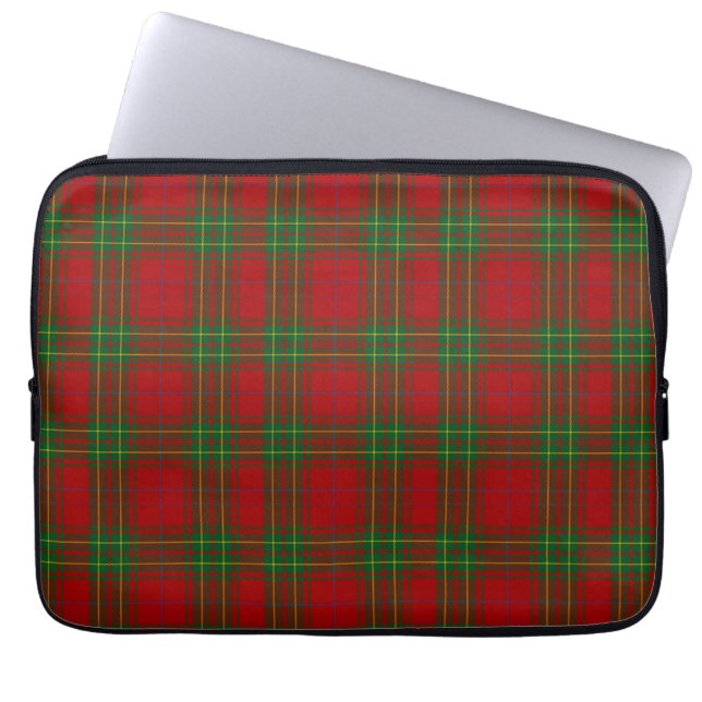 Klan Burnett Tartan Play Cover Laptop Fodral (Framsidan)