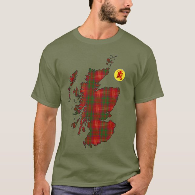 Klan Burns [EDIT] Tartan Karta T Shirt (Framsida)
