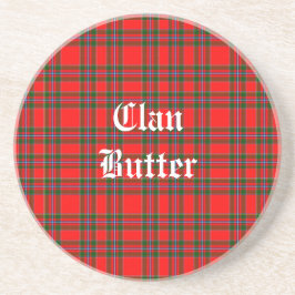 Klan Butter Tartan och Anpassningsbar Text Underlägg