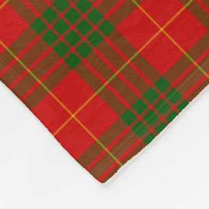Klan Cameron Scottish Tartan Play Mönster Fleecefilt