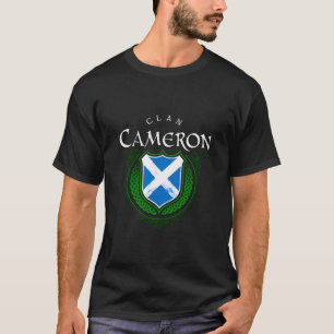 Klan Cameron Surname Scottish Klan Scotland Flagga T Shirt