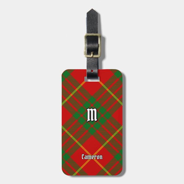 Klan Cameron Tartan Bagagebricka (Vertikal Framsida)
