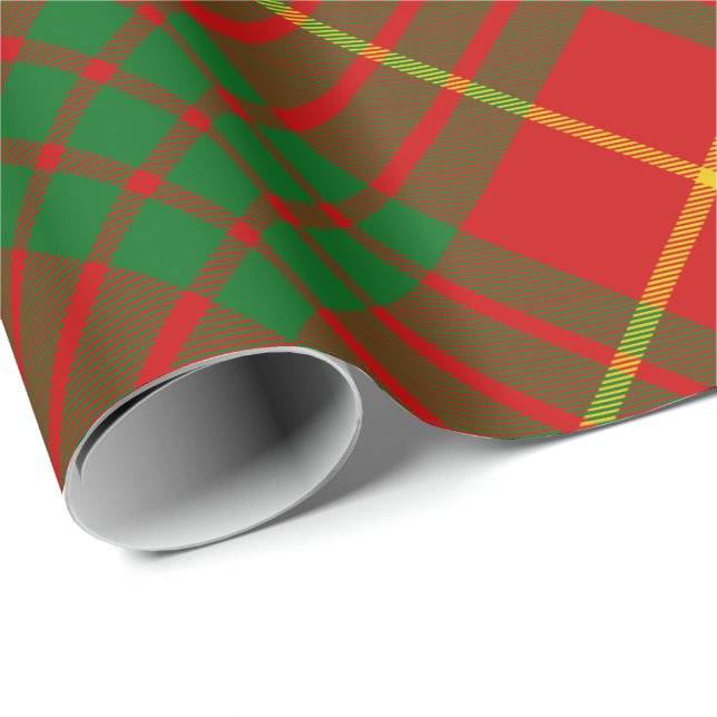 Klan Cameron Tartan Presentpapper (Rullad Hörn)